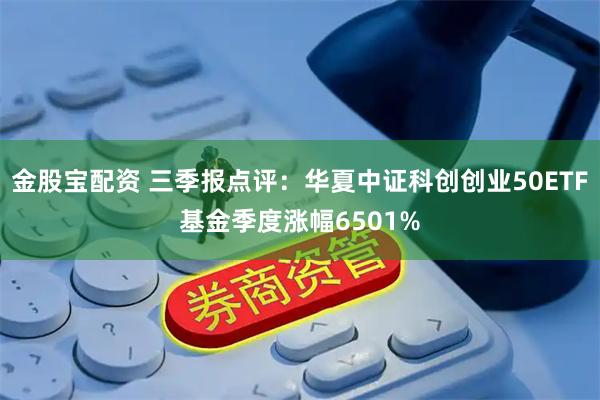 金股宝配资 三季报点评：华夏中证科创创业50ETF基金季度涨幅6501%